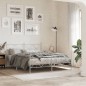 vidaXL Cabecero de metal blanco 160 cm