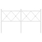 vidaXL Cabecero de metal blanco 160 cm