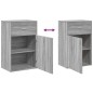 vidaXL Armario almacenaje madera ingeniería gris Sonoma 56,5x39x90 cm vidaXL Armario almacenaje madera ingeniería gris Sonoma 56,5x39x90 cm
