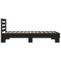 vidaXL Estructura de cama madera de ingeniería y metal negra 90x190 cm vidaXL Estructura de cama madera de ingeniería y metal negra 90x190 cm