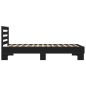 vidaXL Estructura de cama madera de ingeniería y metal negro 90x200 cm vidaXL Estructura de cama madera de ingeniería y metal negro 90x200 cm