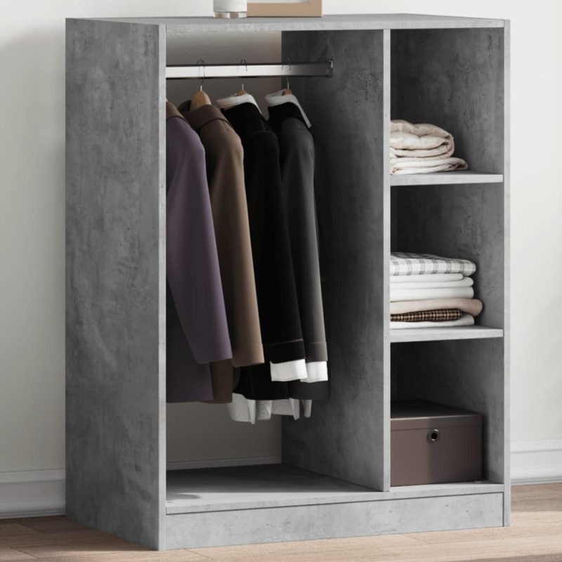 vidaXL Armario de madera de ingeniería gris hormigón 77x48x102 cm vidaXL Armario de madera de ingeniería gris hormigón 77x48x102 cm