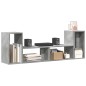 vidaXL Muebles de TV 2 uds madera ingeniería gris hormigón 75x30x50 cm vidaXL Muebles de TV 2 uds madera ingeniería gris hormigón 75x30x50 cm
