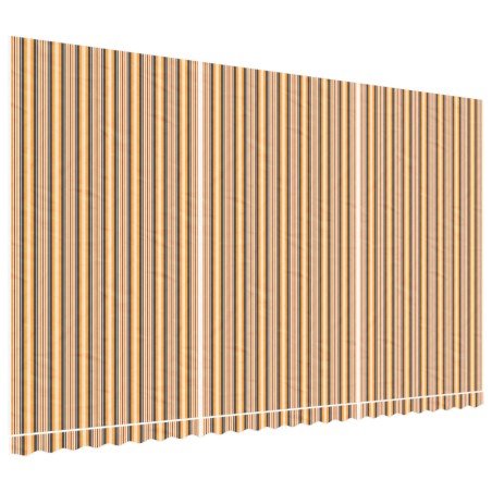 vidaXL Tela de repuesto de toldo rayas de colores 6x3,5 m