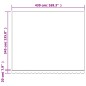 vidaXL Tela de repuesto de toldo rayas de colores 4,5x3,5 m