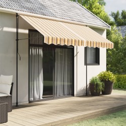vidaXL Tela de repuesto de toldo rayas de colores 3x2,5 m
