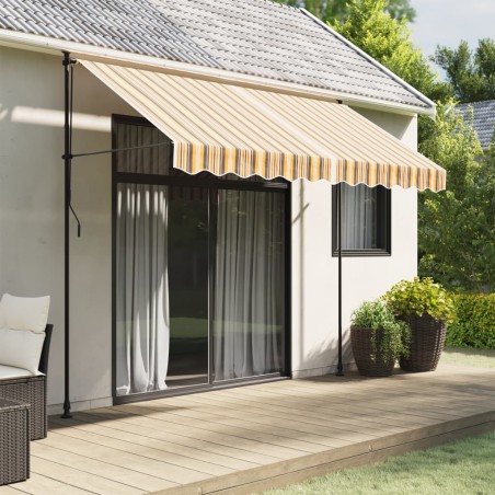 vidaXL Tela de repuesto de toldo rayas de colores 3x2,5 m