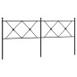 vidaXL Cabecero de metal negro 180 cm vidaXL Cabecero de metal negro 180 cm