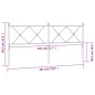 vidaXL Cabecero de metal negro 180 cm vidaXL Cabecero de metal negro 180 cm