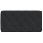 vidaXL Cabecero de cama acolchado terciopelo negro 100 cm