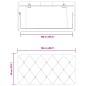 vidaXL Cabecero de cama acolchado terciopelo negro 100 cm