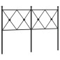 vidaXL Cabecero de metal negro 120 cm vidaXL Cabecero de metal negro 120 cm