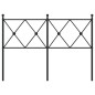 vidaXL Cabecero de metal negro 120 cm vidaXL Cabecero de metal negro 120 cm