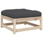 vidaXL Juego de sofás de jardín 6 pzas con cojines madera maciza pino vidaXL Juego de sofás de jardín 6 pzas con cojines madera maciza pino