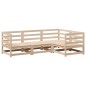vidaXL Juego de sofás de jardín 4 pzas madera maciza de pino vidaXL Juego de sofás de jardín 4 pzas madera maciza de pino