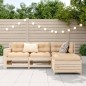 vidaXL Juego de sofás de jardín 4 pzas madera maciza de pino vidaXL Juego de sofás de jardín 4 pzas madera maciza de pino