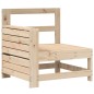 vidaXL Juego de sofás de jardín 4 pzas madera maciza de pino vidaXL Juego de sofás de jardín 4 pzas madera maciza de pino