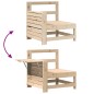 vidaXL Juego de sofás de jardín 4 pzas madera maciza de pino vidaXL Juego de sofás de jardín 4 pzas madera maciza de pino