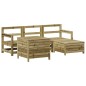 vidaXL Juego de sofás de jardín 5 piezas madera de pino impregnada vidaXL Juego de sofás de jardín 5 piezas madera de pino impregnada