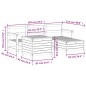 vidaXL Juego de sofás de jardín 5 piezas madera de pino impregnada vidaXL Juego de sofás de jardín 5 piezas madera de pino impregnada