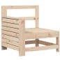 vidaXL Juego de sofás de jardín 7 piezas madera maciza de pino