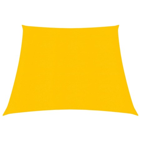 vidaXL Toldo de vela HDPE amarillo 160 g/m² 3/4x2 m