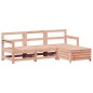 vidaXL Juego de sofás de jardín 4 pzas madera maciza de abeto Douglas vidaXL Juego de sofás de jardín 4 pzas madera maciza de abeto Douglas