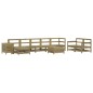 vidaXL Juego de sofás de jardín 10 pzas madera de pino impregnada vidaXL Juego de sofás de jardín 10 pzas madera de pino impregnada