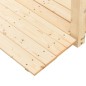vidaXL Puente de jardín con cadenas madera maciza abeto 150x67x56cm vidaXL Puente de jardín con cadenas madera maciza abeto 150x67x56cm