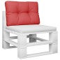 vidaXL Cojín para sofá de palets de tela rojo 50x40x12 cm vidaXL Cojín para sofá de palets de tela rojo 50x40x12 cm