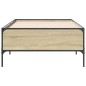 vidaXL Estructura cama madera ingeniería metal roble Sonoma 90x200 cm vidaXL Estructura cama madera ingeniería metal roble Sonoma 90x200 cm