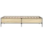 vidaXL Estructura cama madera ingeniería metal roble Sonoma 90x200 cm vidaXL Estructura cama madera ingeniería metal roble Sonoma 90x200 cm
