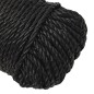 vidaXL Cuerda de trabajo polipropileno negro 6 mm 50 m vidaXL Cuerda de trabajo polipropileno negro 6 mm 50 m