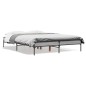 vidaXL Estructura cama madera ingeniería metal gris Sonoma 120x200 cm vidaXL Estructura cama madera ingeniería metal gris Sonoma 120x200 cm