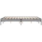 vidaXL Estructura cama madera ingeniería metal gris Sonoma 120x200 cm vidaXL Estructura cama madera ingeniería metal gris Sonoma 120x200 cm