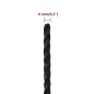 vidaXL Cuerda de trabajo polipropileno negro 6 mm 50 m vidaXL Cuerda de trabajo polipropileno negro 6 mm 50 m