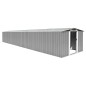 vidaXL Cobertizo de jardín acero galvanizado gris 257x779x181 cm vidaXL Cobertizo de jardín acero galvanizado gris 257x779x181 cm