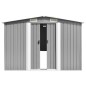 vidaXL Cobertizo de jardín acero galvanizado gris 257x779x181 cm vidaXL Cobertizo de jardín acero galvanizado gris 257x779x181 cm