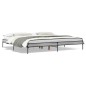 vidaXL Estructura cama madera ingeniería metal gris Sonoma 200x200 cm vidaXL Estructura cama madera ingeniería metal gris Sonoma 200x200 cm