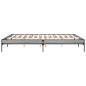 vidaXL Estructura cama madera ingeniería metal gris Sonoma 200x200 cm vidaXL Estructura cama madera ingeniería metal gris Sonoma 200x200 cm