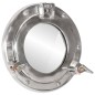 vidaXL Espejo de ojo de buey de pared aluminio y vidrio Ø23 cm vidaXL Espejo de ojo de buey de pared aluminio y vidrio Ø23 cm
