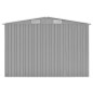 vidaXL Cobertizo de jardín acero galvanizado gris 257x779x181 cm vidaXL Cobertizo de jardín acero galvanizado gris 257x779x181 cm
