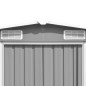 vidaXL Cobertizo de jardín acero galvanizado gris 257x779x181 cm vidaXL Cobertizo de jardín acero galvanizado gris 257x779x181 cm