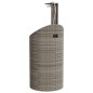 vidaXL Ducha de exterior ratán PE y acacia gris 100x100x241,5 cm vidaXL Ducha de exterior ratán PE y acacia gris 100x100x241,5 cm