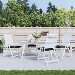 vidaXL Cojines de silla de jardín 4 uds tela Oxford negro 40x40x7 cm