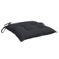 vidaXL Cojines de silla de jardín 4 uds tela Oxford negro 40x40x7 cm