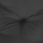 vidaXL Cojines de silla de jardín 4 uds tela Oxford negro 40x40x7 cm