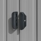 vidaXL Cobertizo de jardín acero galvanizado gris 257x779x181 cm vidaXL Cobertizo de jardín acero galvanizado gris 257x779x181 cm