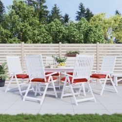 vidaXL Cojines de silla de jardín 6 uds tela Oxford rojo 40x40x7 cm