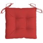 vidaXL Cojines de silla de jardín 6 uds tela Oxford rojo 40x40x7 cm vidaXL Cojines de silla de jardín 6 uds tela Oxford rojo 40x40x7 cm